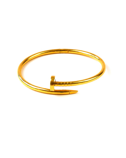 18K Yellow Gold Marrakesh Nail Bangle